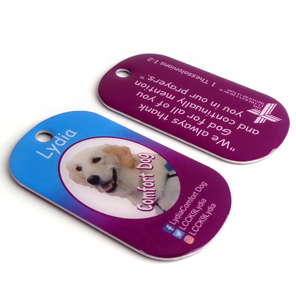 Logo Anjing Logam Terukir Tersuai Loket Tag Anjing Untuk Hadiah