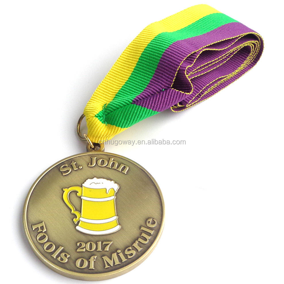 Logo Buatan Tersuai Aloi Zink Perak Enamel Pingat Gangsa Berukir Bola Sepak Renang Tarian Sukan Pingat Lanyard Logam 3D