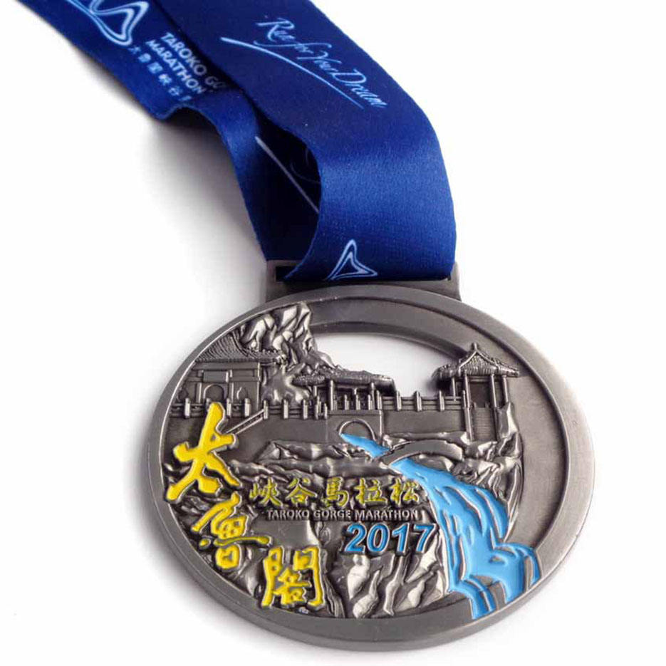 Pingat Sukan Logam Pingat Marathon Hadiah Cenderamata Sukan Kasut Tersuai Pingat Larian Berbentuk