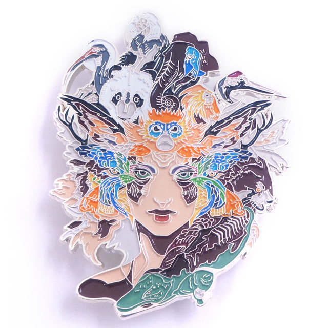 Produk Terlaris Berkualiti Tinggi Rekaan Tersuai Murah Lencana 3D Pin Enamel Lembut