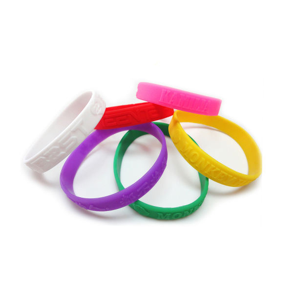 Logo Terukir Tersuai Jualan Panas Gelang Getah Silikon Lelaki Sejuk