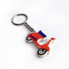 OEM Pembuatan Cincin Kunci Tersuai Silicone Car Motor Charms Keyring