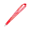 Lanyard Poliester Leher Bercetak Tersuai Promosi Zhongshan dengan Reka Bentuk Percuma Logo