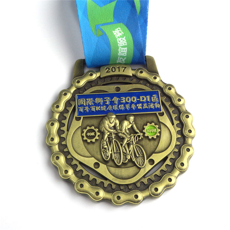 Reka Bentuk Pingat Sukan Anugerah Pengeluaran Kraf Logam Tersuai Anda Sendiri dengan Reben