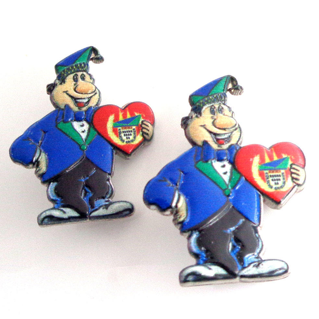 Lencana Pin Lapel Logam Cetakan Fesyen Tersuai dengan Berwarna-warni