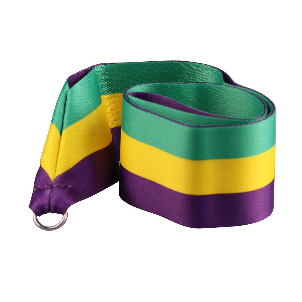 Tiada Pesanan Minimum Cetakan Nylon Poliester Tersuai Rantai Kunci Leher Tali Pingat Pemegang Kad Sublimasi Lanyard Dengan Logo Tersuai