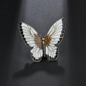 Pin Tersuai Borong Logo Logam Keras Lembut Lapel Butterfly Pin Enamel
