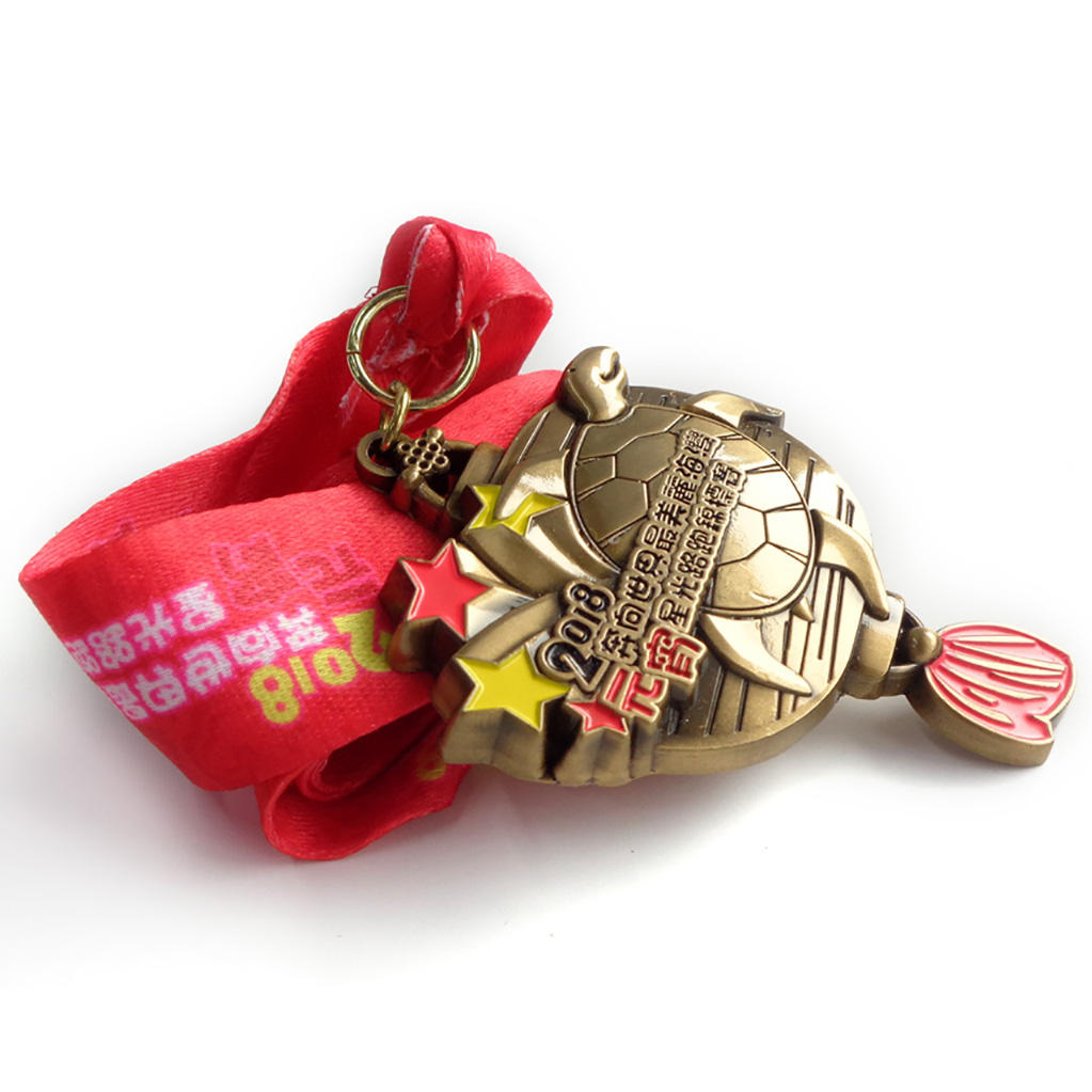 Rekaan Logam Tersuai Murah China Anda Memiliki Pingat Anugerah Logam Emas Larian Marathon Aloi Zink 3D