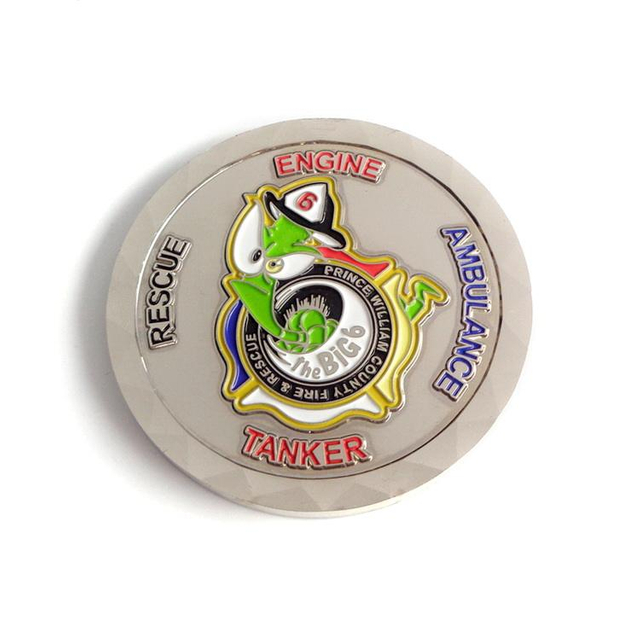 Promosi Custom High Quality Metal Brass Gold Firefighters Doa Cabaran Syiling Bomba