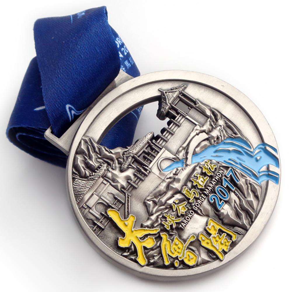Pingat Sukan Logam Pingat Marathon Hadiah Cenderamata Sukan Kasut Tersuai Pingat Larian Berbentuk