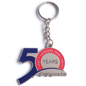 Hadiah Promosi Borong Kilang Rantai Kunci Ulang Tahun Ke-50 Cenderamata