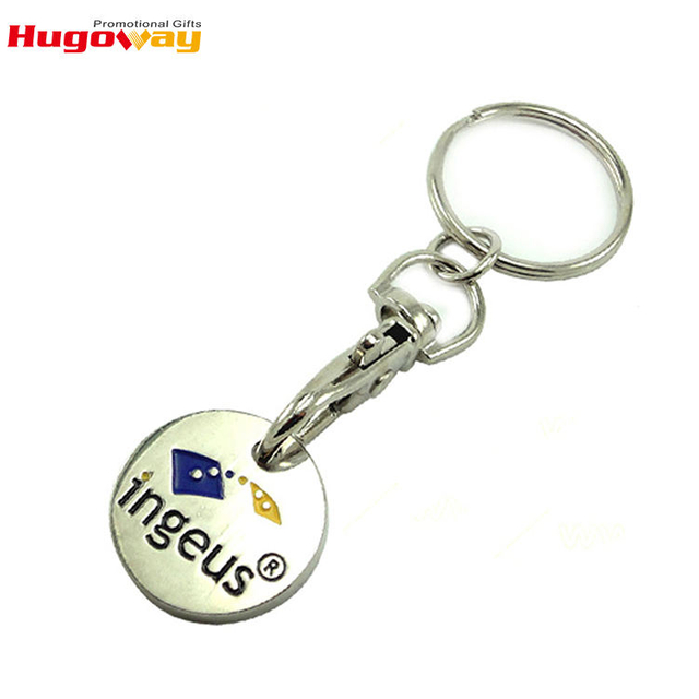 Pengilang China Percetakan Warna Castle Designer Keychain Custom Enamel Keyring Zink Aloi Rantai Kunci Logam Besi Borong