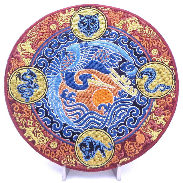 Kain Sulaman Tirai Panas Tersuai Rekaan Potongan Renda Tampalan Bunga Tampalan Sulaman India