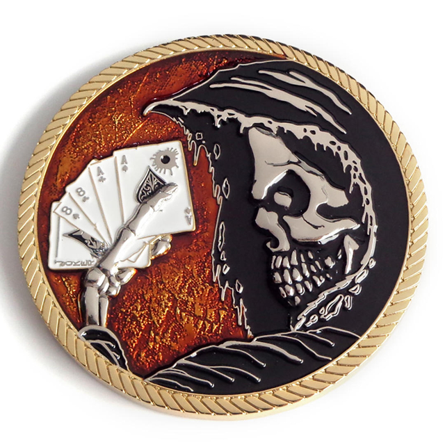 Syiling Cabaran Logam Tersuai Rekaan OEM Percuma Dengan Kotak Syiling