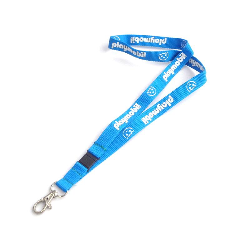Tiada Pesanan Minimum Cetakan Nylon Poliester Tersuai Rantai Kunci Leher Tali Pingat Pemegang Kad Sublimasi Lanyard Dengan Logo Tersuai