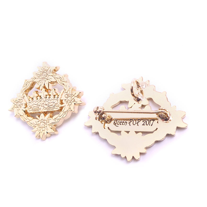 Pin Tersuai Borong Logo Logam Keras Lembut Lapel Butterfly Pin Enamel