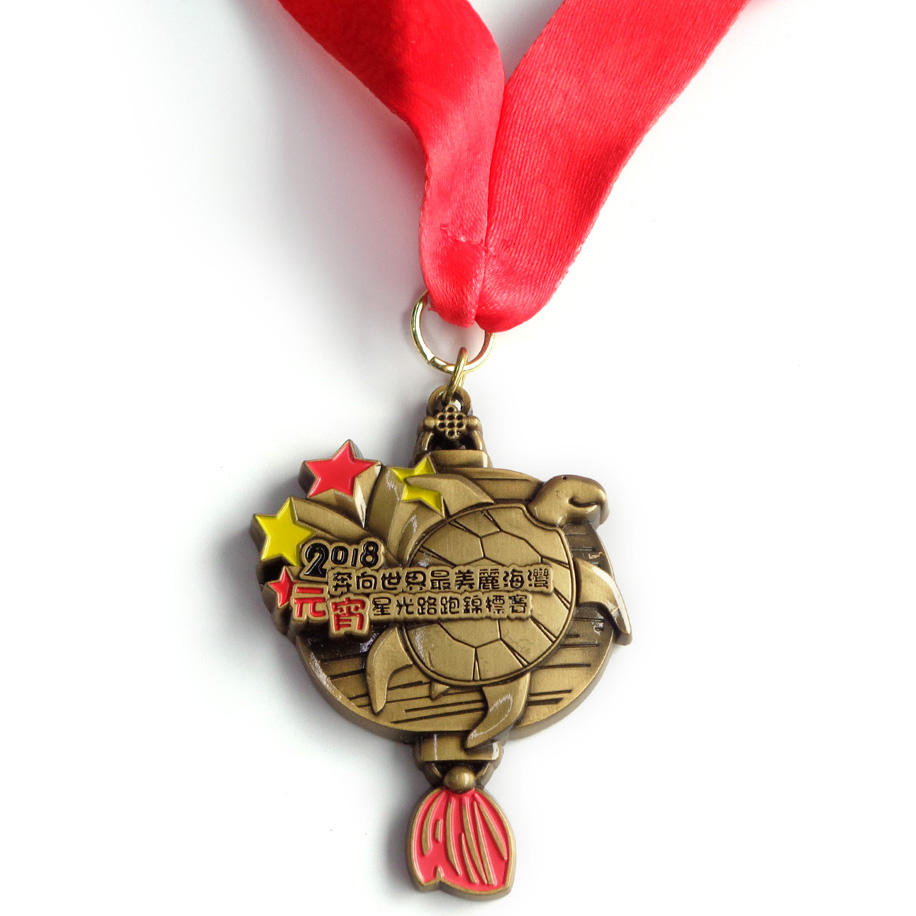 Rekaan Logam Tersuai Murah China Anda Memiliki Pingat Anugerah Logam Emas Larian Marathon Aloi Zink 3D