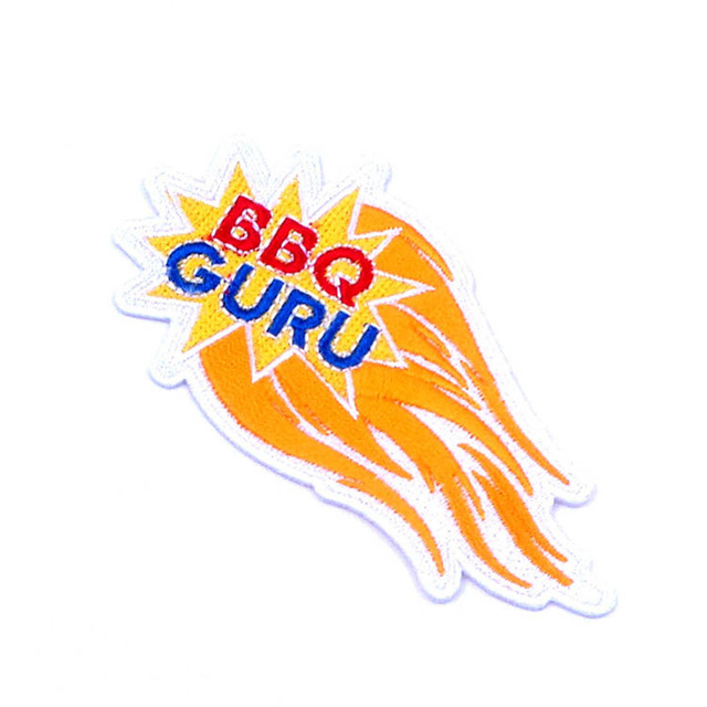 Tampalan Applique Peribadi Tersuai Logo 3d Seterika pada Tampalan Sulaman Cloud untuk Topi