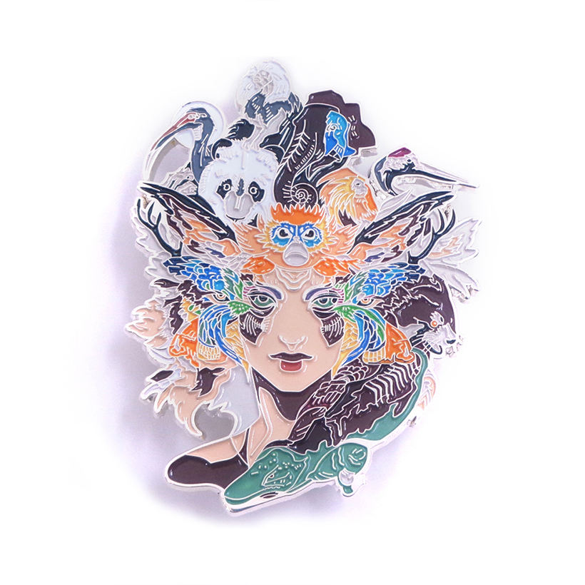 Pin Enamel Keras Logam Tersuai Berkualiti Tinggi Pin Lapel Beruang Lembut