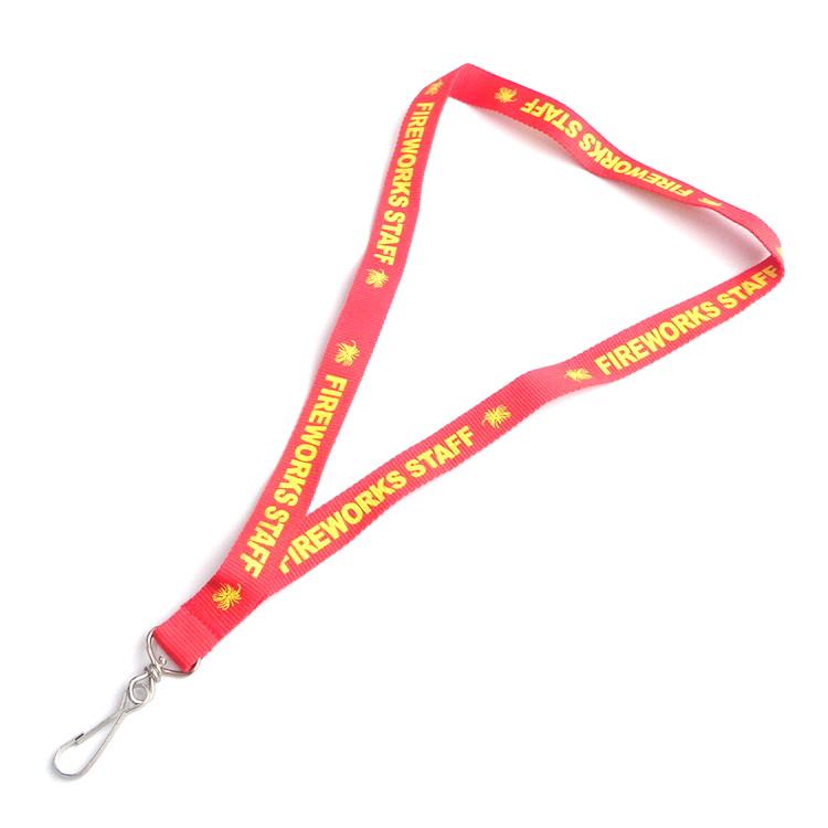 Tiada Pesanan Minimum Cetakan Nylon Poliester Tersuai Rantai Kunci Leher Tali Pingat Pemegang Kad Sublimasi Lanyard Dengan Logo Tersuai