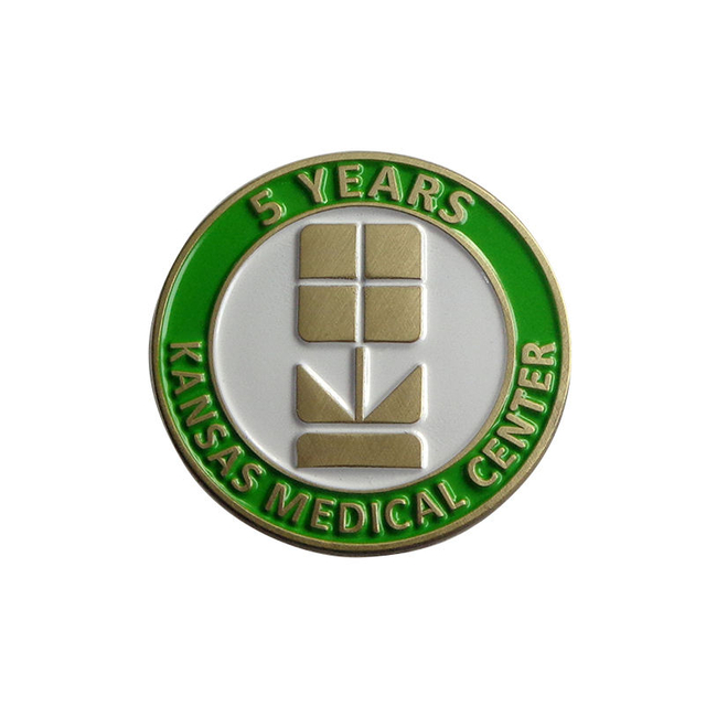 Pengeluar Kraf Logam Lencana Pin Enamel Lembut Bulat Emas Tersuai Tiada Minimum