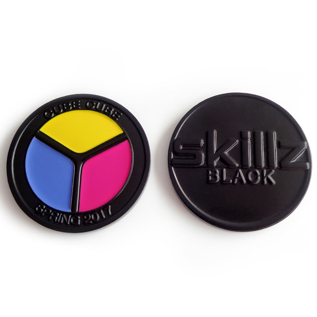 Syiling Cenderamata Tersuai Rekaan Baharu Black Metal Murah Syiling Setem Enamel Lembut