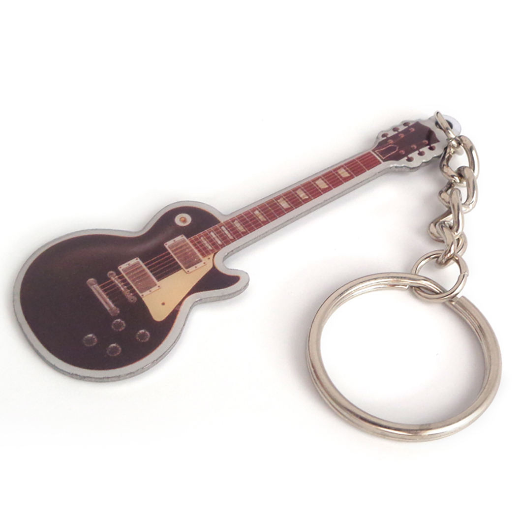 Gantungan Kunci Logam Cetakan Cenderamata Baharu Bentuk Gitar Cetakan Tersuai