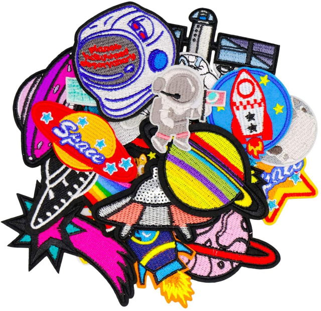 Borong Tenun Tersuai Chenille 3D Logo Bordir Tampalan Besi Pada Sulaman Jahit Tampalan Untuk Pakaian