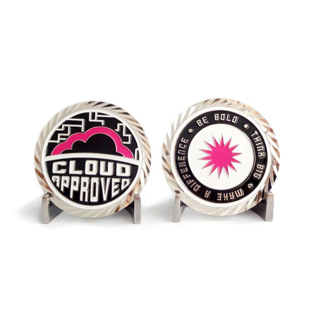 Pengilang Logo Tersuai Zink Aloi Cenderamata Syiling Cabaran Perak Emas